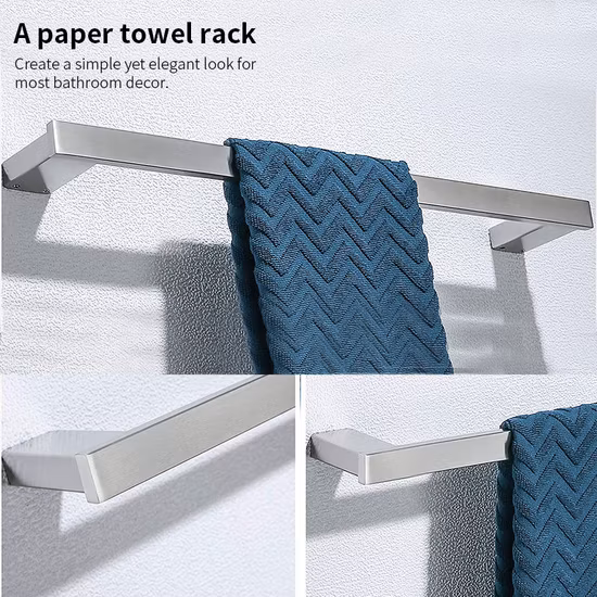 Zubehör für Badezimmer, Badezimmer-Hardware-Zubehör-Set, Wand-Badezimmer-Teile-Zubehör